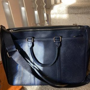 Coach Bag | Women’s briefcase | Navy blue